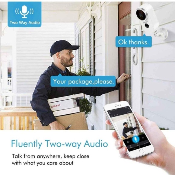 Outdoor Solar Security Camera Wireless 1080P Recharge Battery WiFi 2 Way Audio - Picture 6 of 6